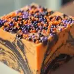 Creepy-Cute Halloween Fudge in spooky shapes and colors for festive treats.