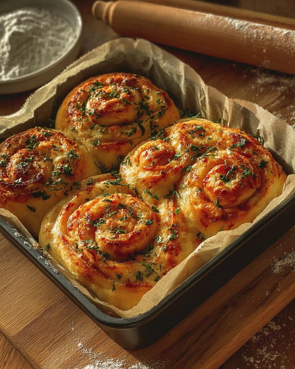 Buttery cheese garlic rolls, everyone will love them!