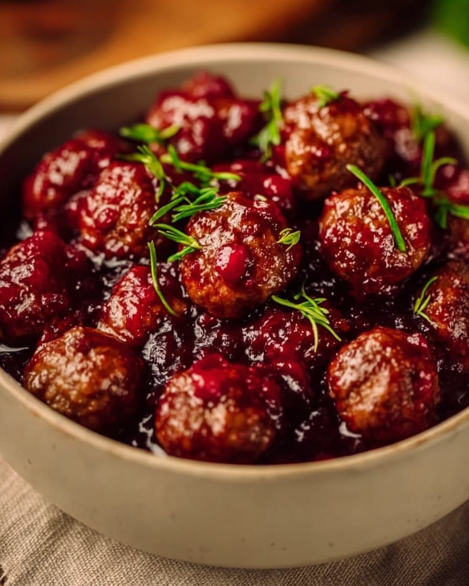 Christmas Cranberry Meatballs