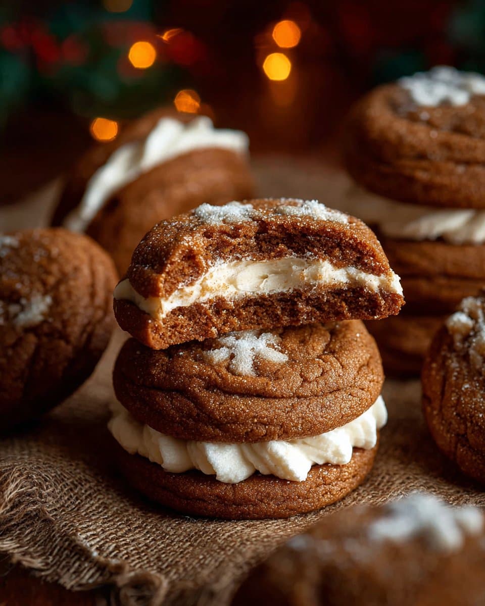 Gingerbread Cheesecake Cookies | Easy Holiday Treat