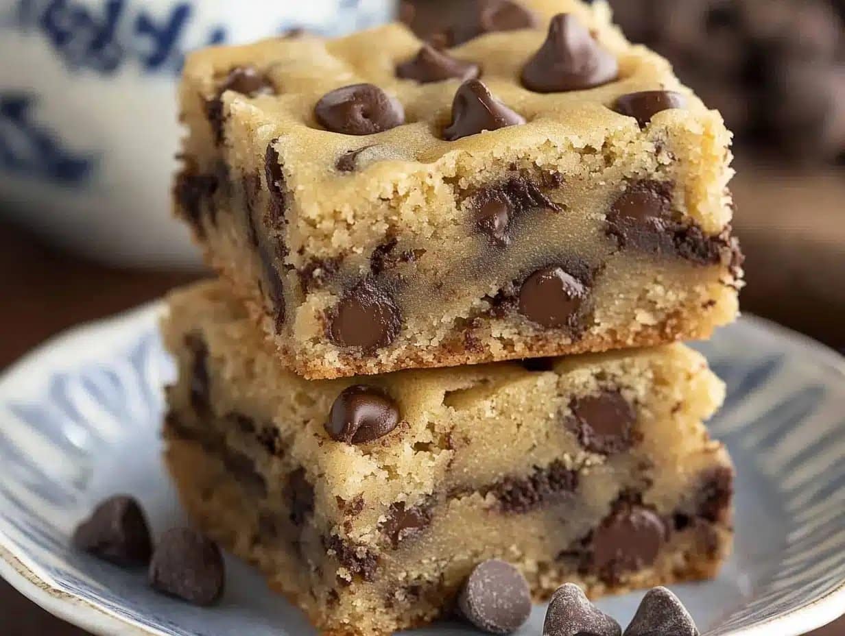 Melt-in-Your-Mouth Chocolate Chip Cookie Bars