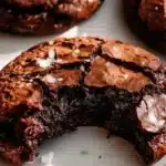 Delicious gourmet brownie cookies on a plate, rich and chocolatey dessert.
