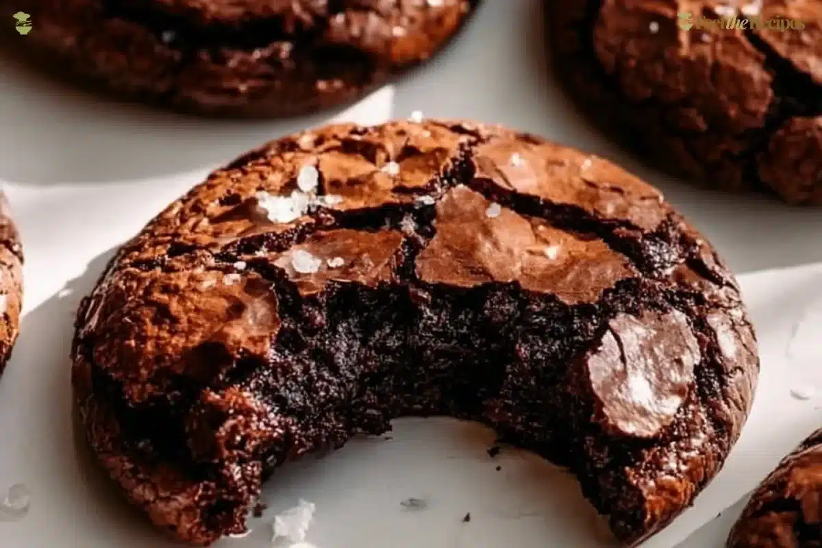 Delicious gourmet brownie cookies on a plate, rich and chocolatey dessert.