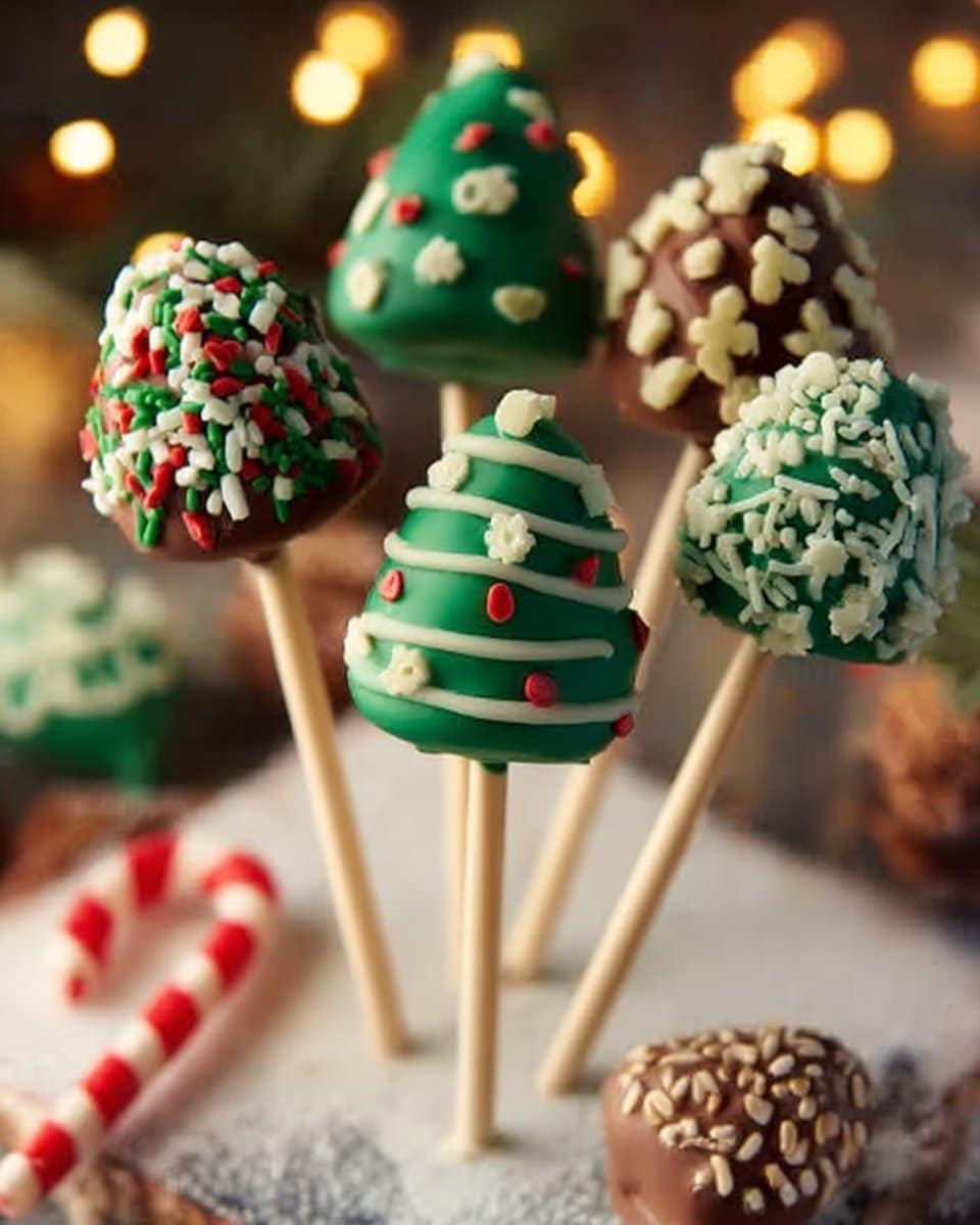 Christmas Tree Cake Pops