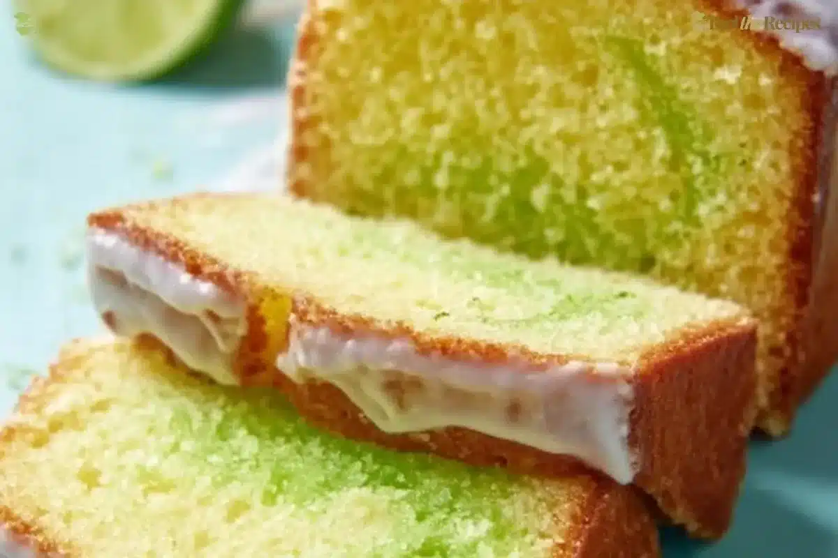 Delicious Key Lime Pound Cake with zesty lime glaze and moist texture