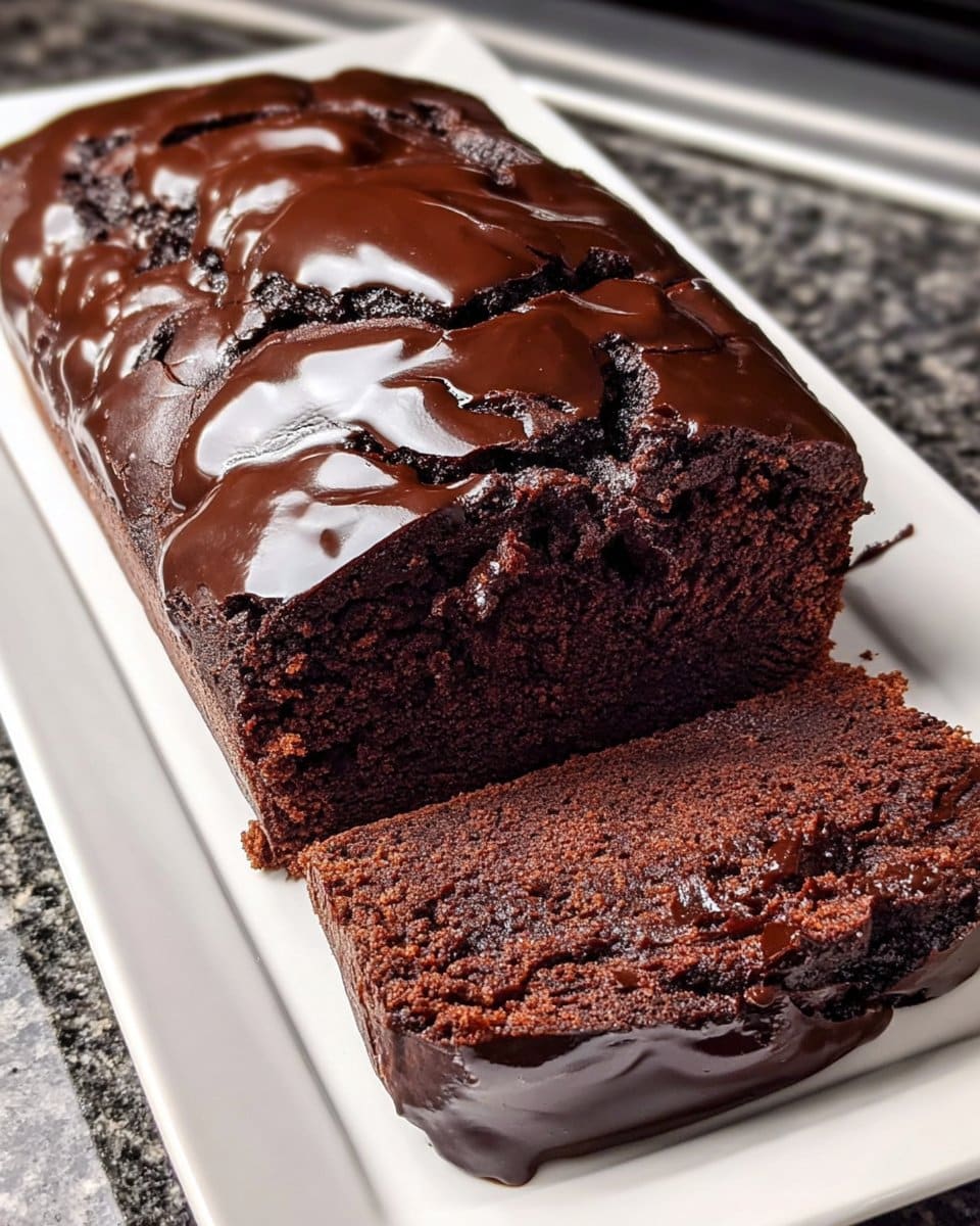 Hot Fudge Brownie Bread