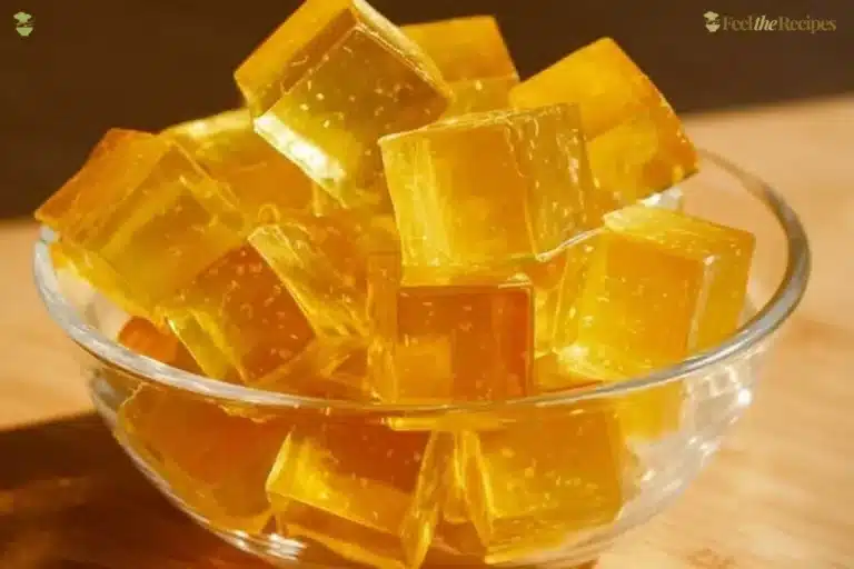A colorful gelatin dessert showcasing the viral gelatin trick for fun presentations