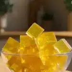 A colorful gelatin dessert showcasing the viral gelatin trick for creative cooking.