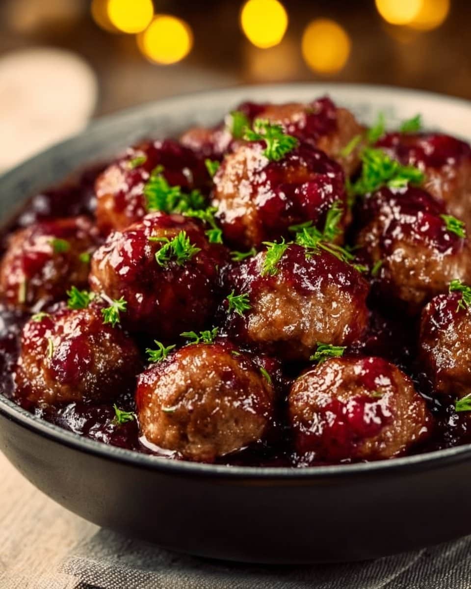 Christmas Cranberry Meatballs