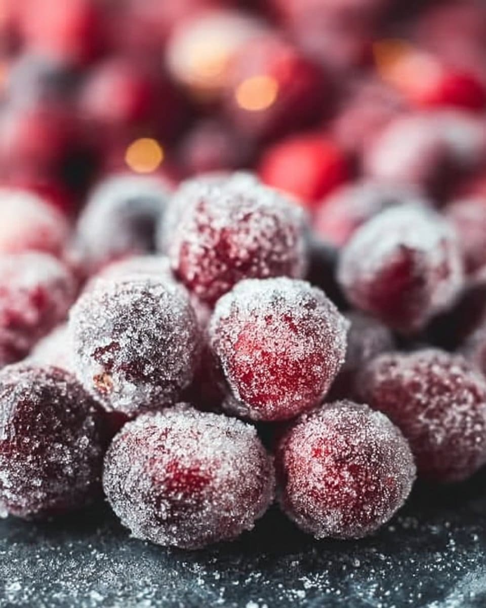 Two Ingredient Sugared Cranberries