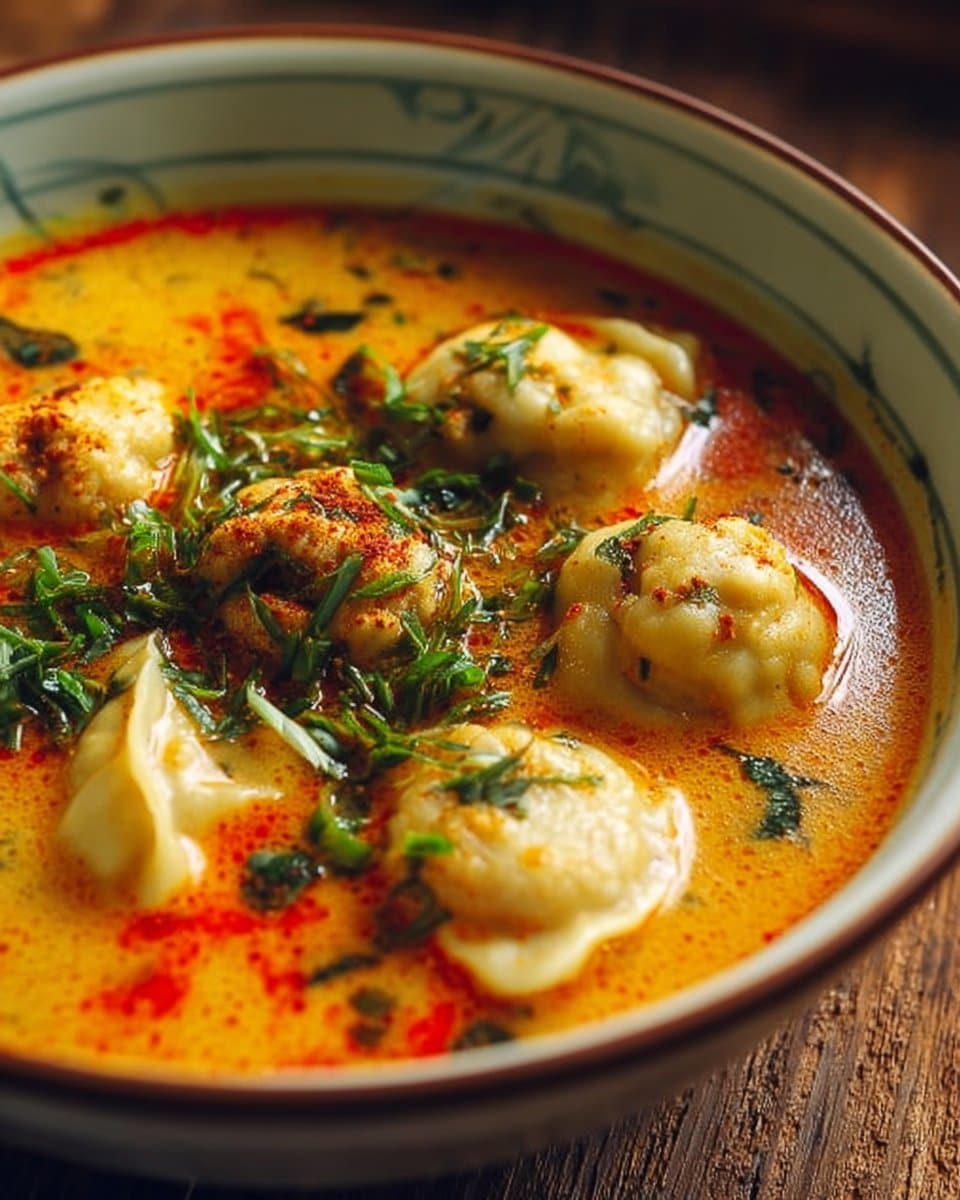 Coconut Curry Soup with Dumplings
