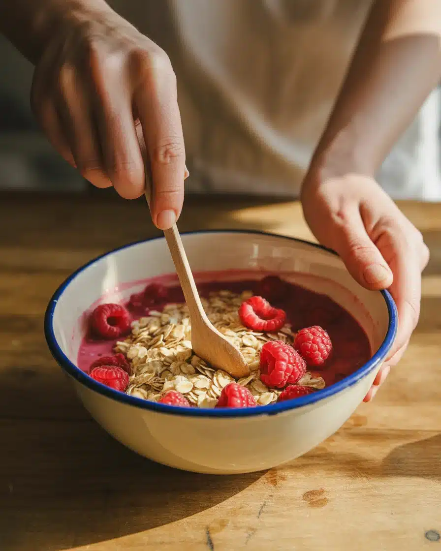 Chewy Raspberry Oatmeal Cookies