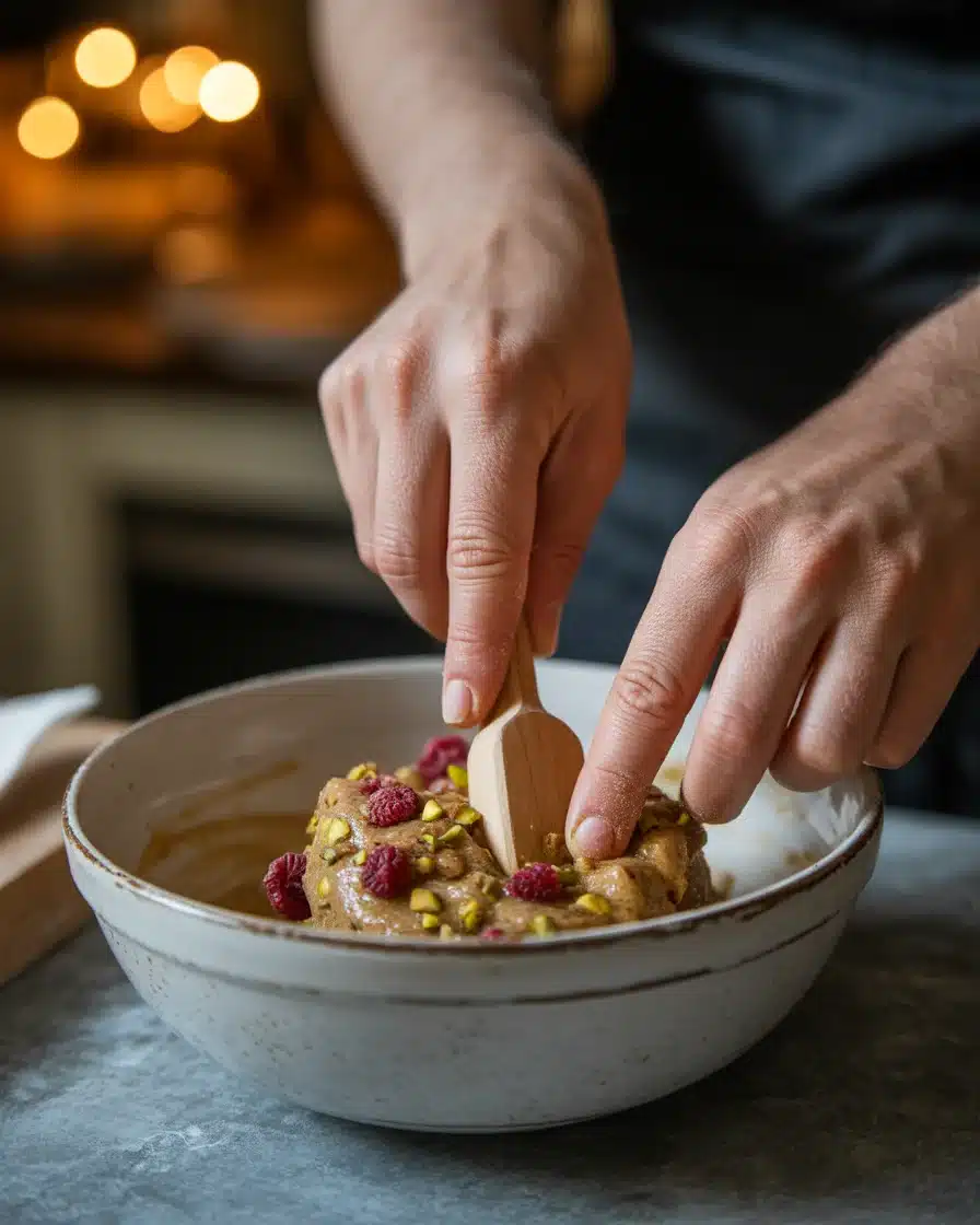 raspberry pistachio cookies (supporting)