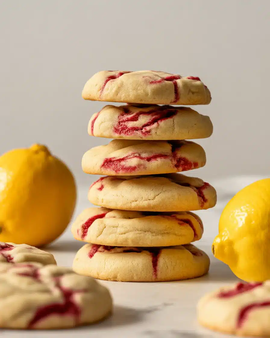 Raspberry Lemon Cookies (Bright & Citrus Soft Cookies)