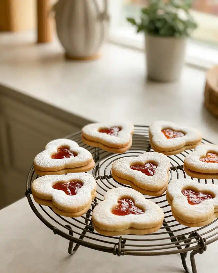 valentines raspberry cookies