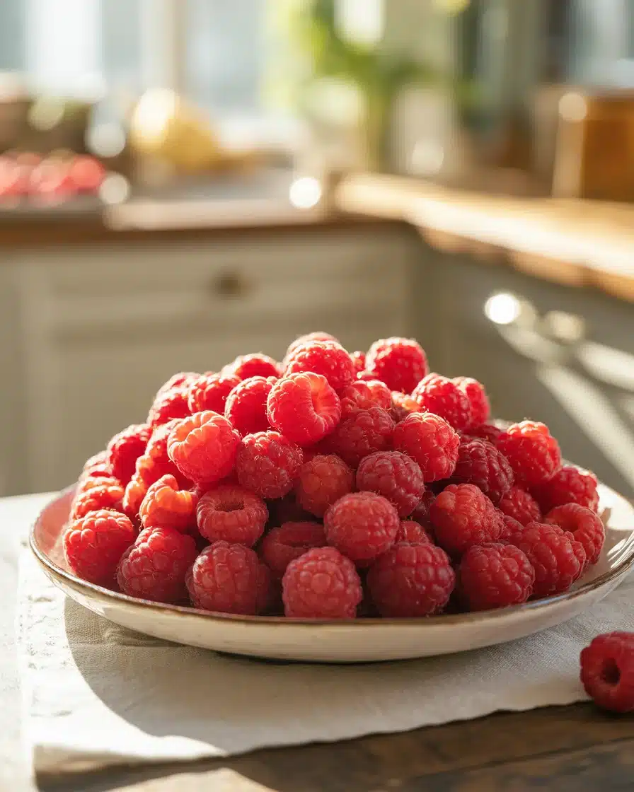 freeze raspberries for baking