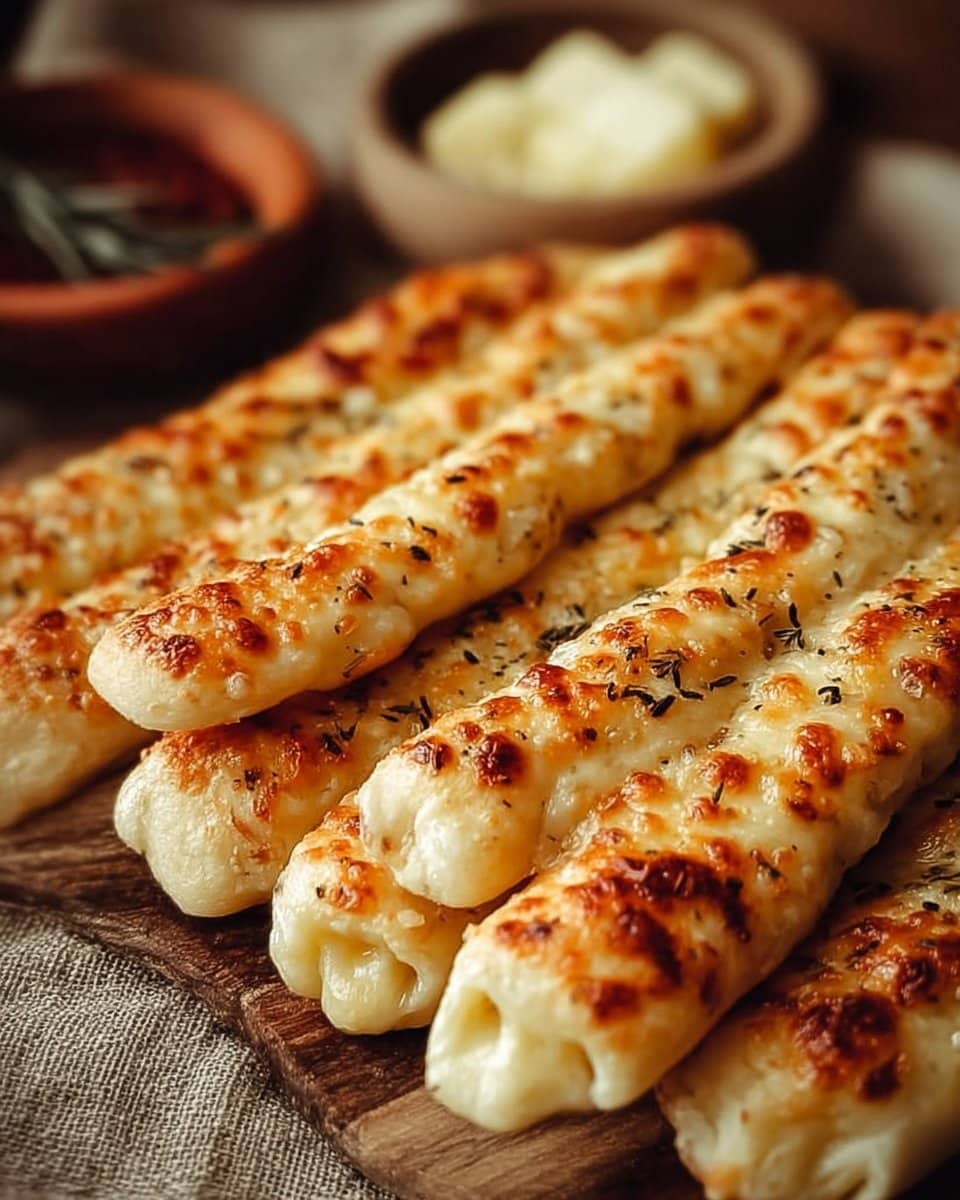 Homemade Cheesy Breadsticks