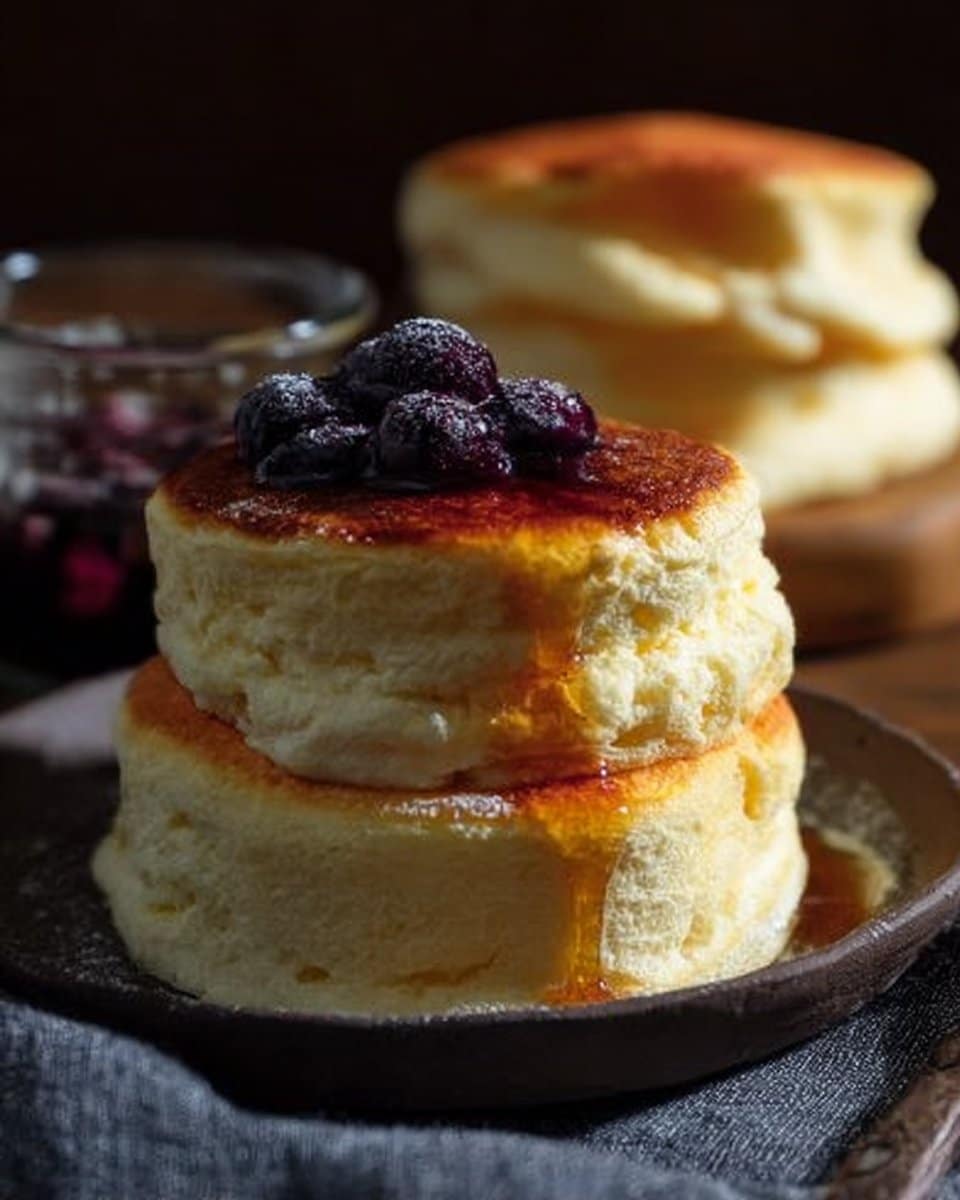 Fluffy Japanese Soufflé Pancakes