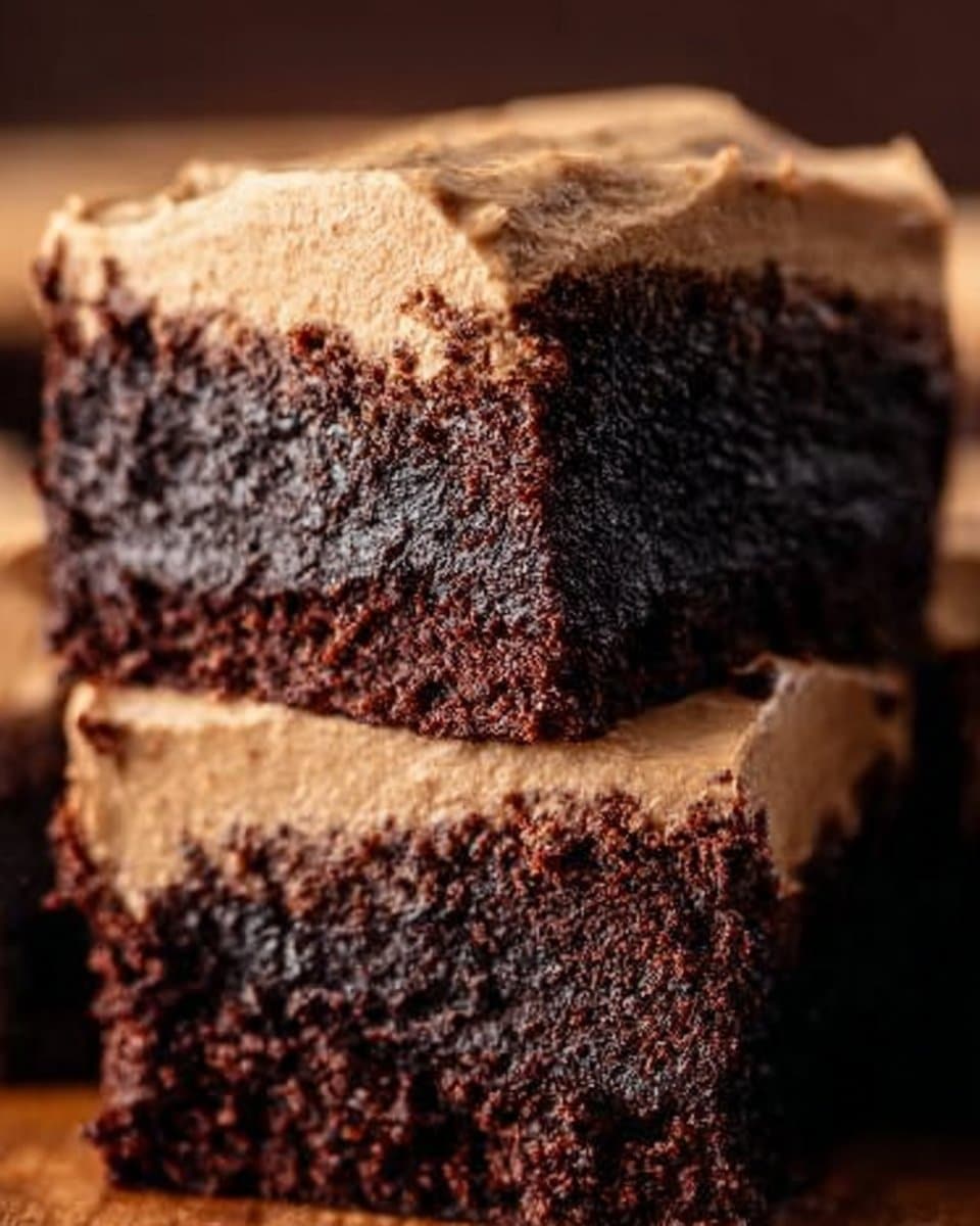 Frosted Coffee Brownies