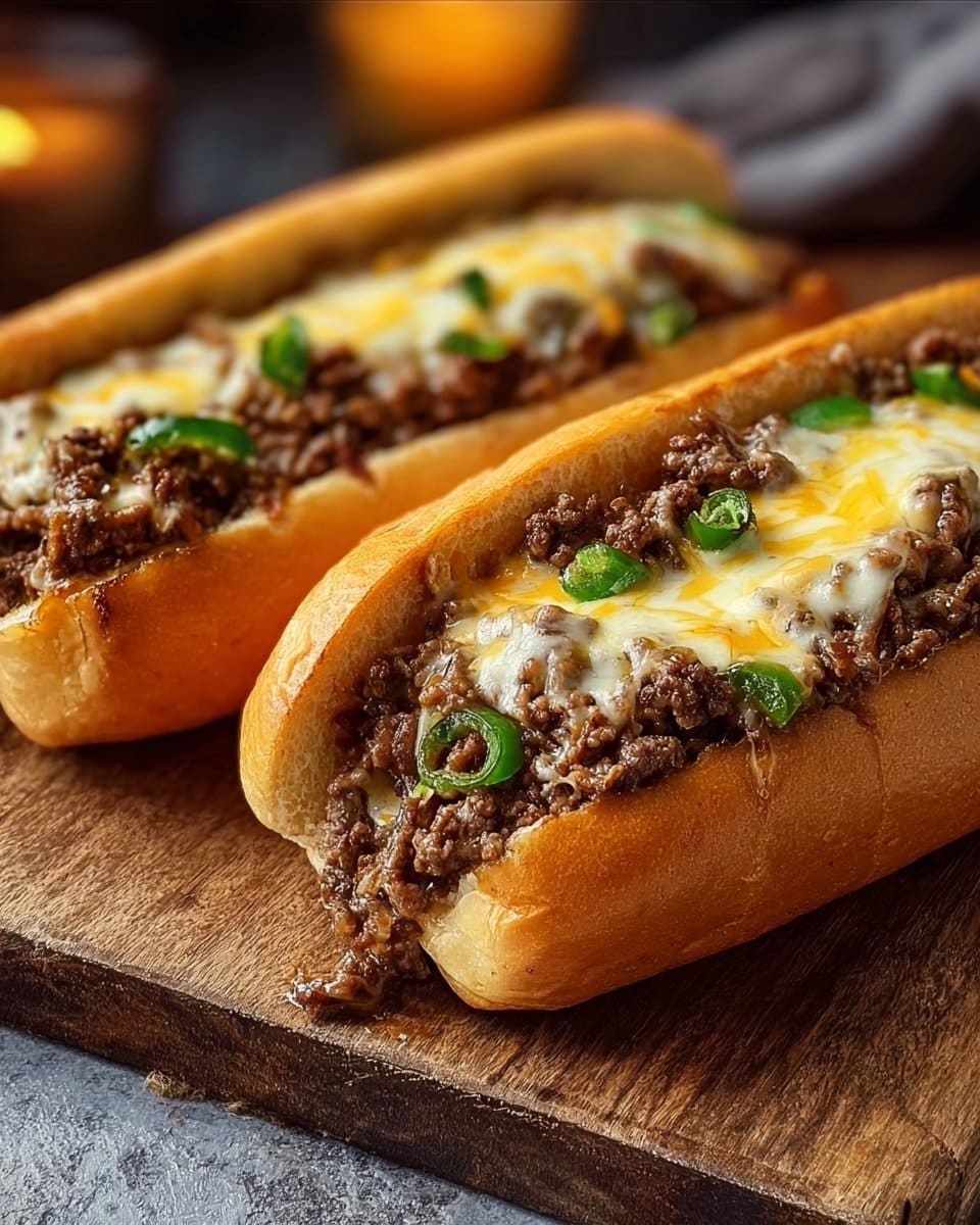 Ground Beef Philly Cheesesteaks