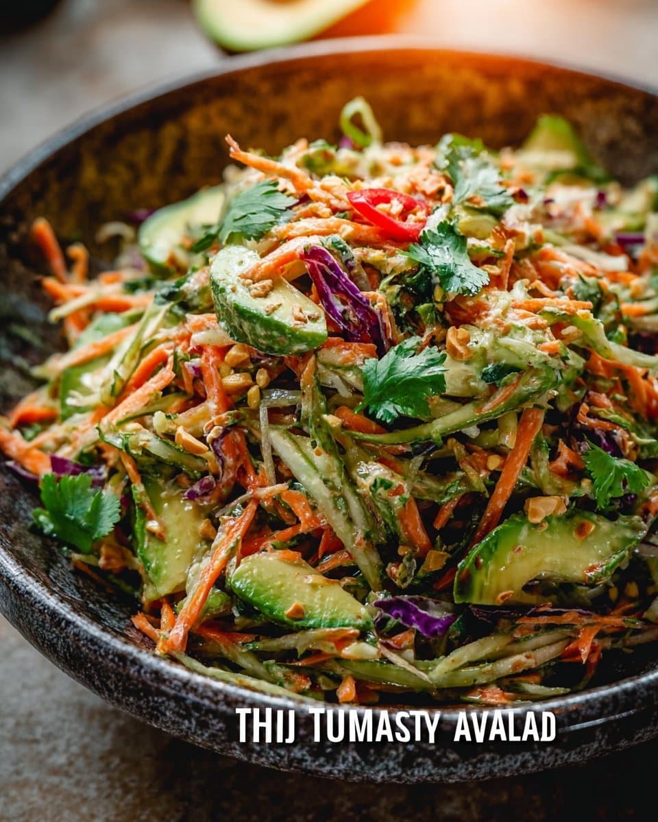 Shredded Thai Salad with Avocado