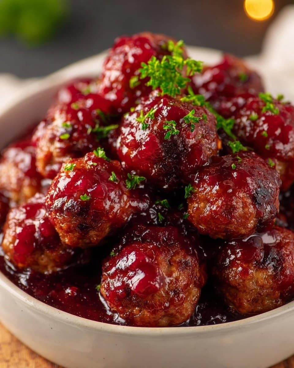 Christmas Cranberry Meatballs