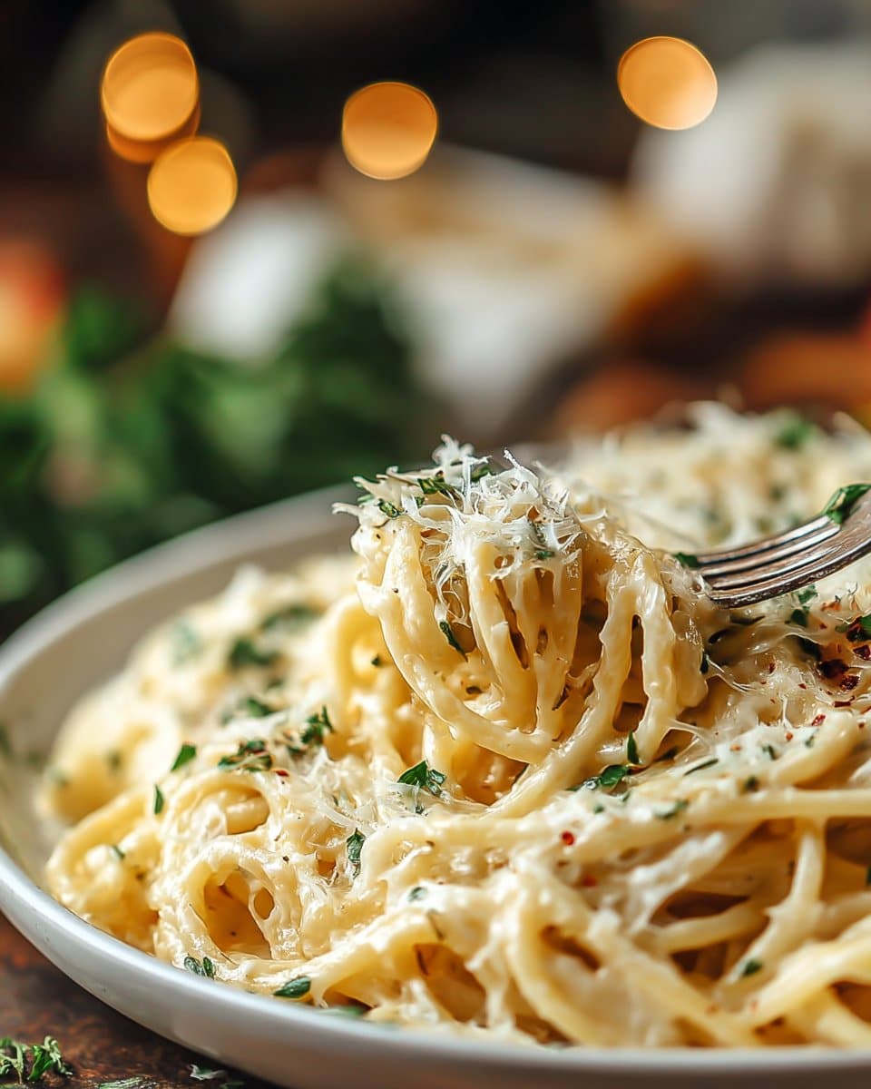 Cheesy Garlic Parmesan Spaghetti