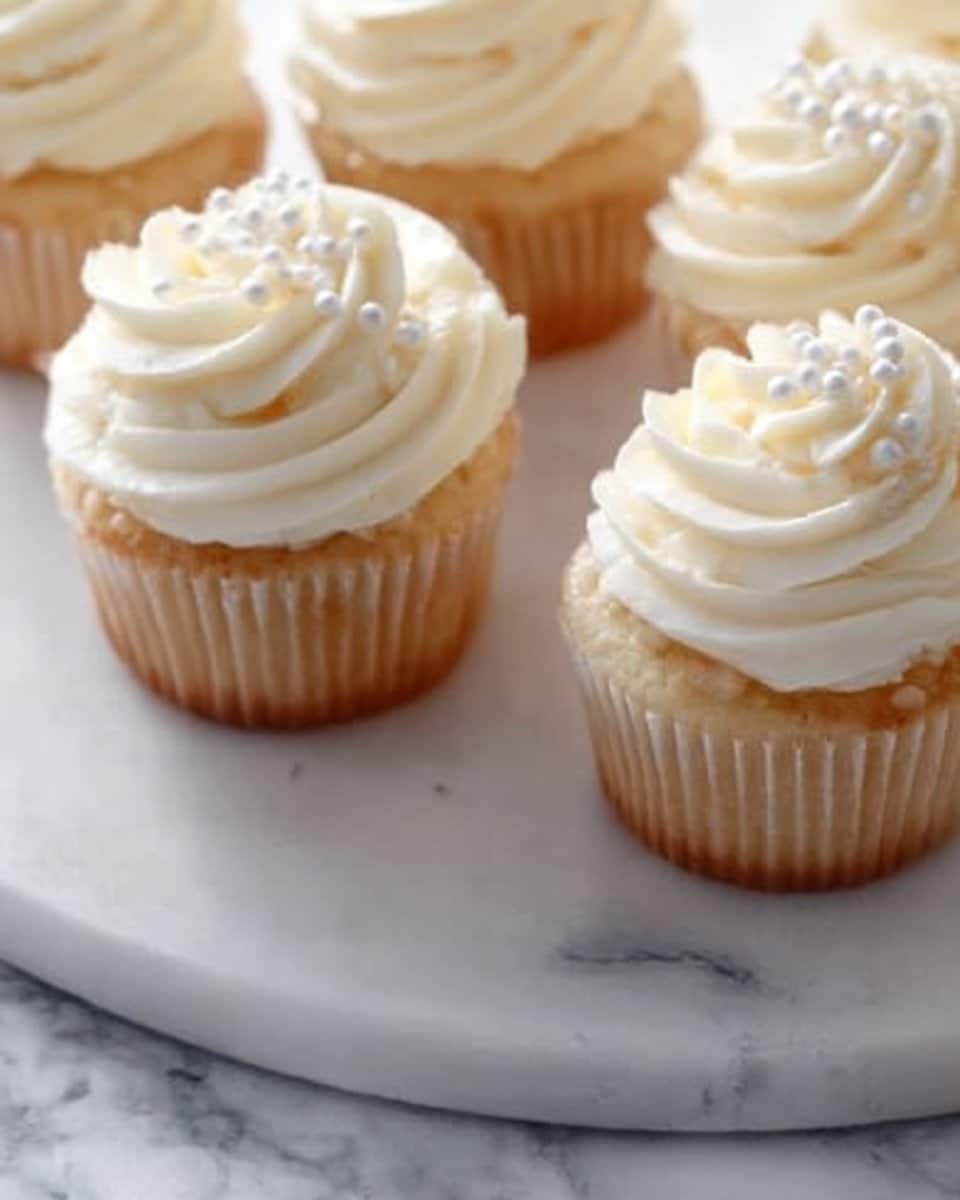 White Almond Cupcakes