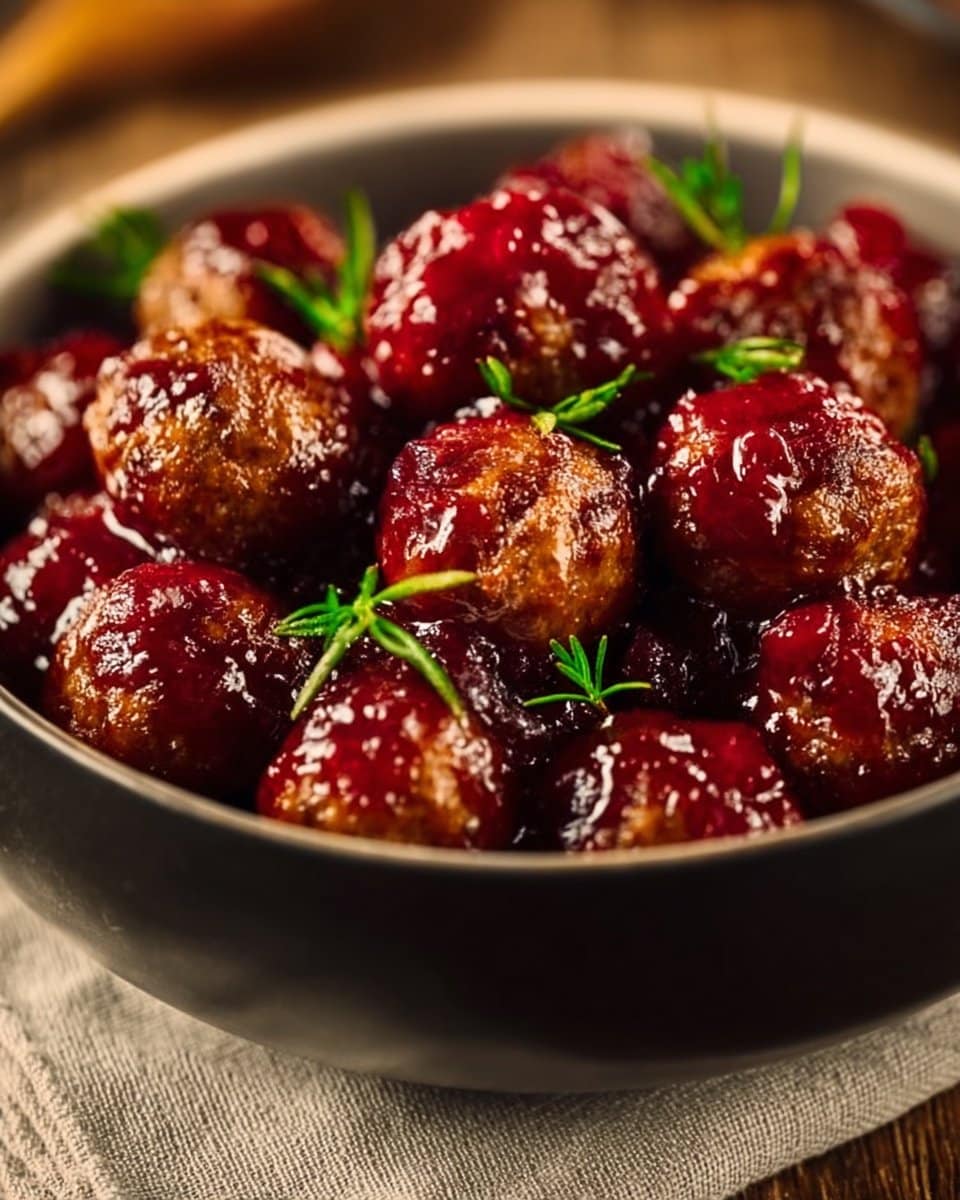 Christmas Cranberry Meatballs
