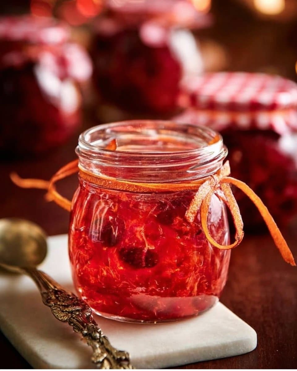 Orange Cranberry Christmas Marmalade