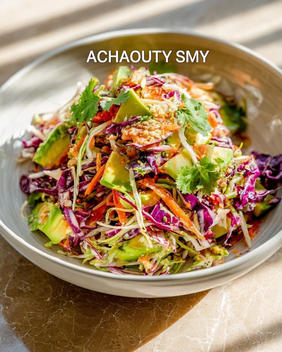 Shredded Thai Salad with Avocado