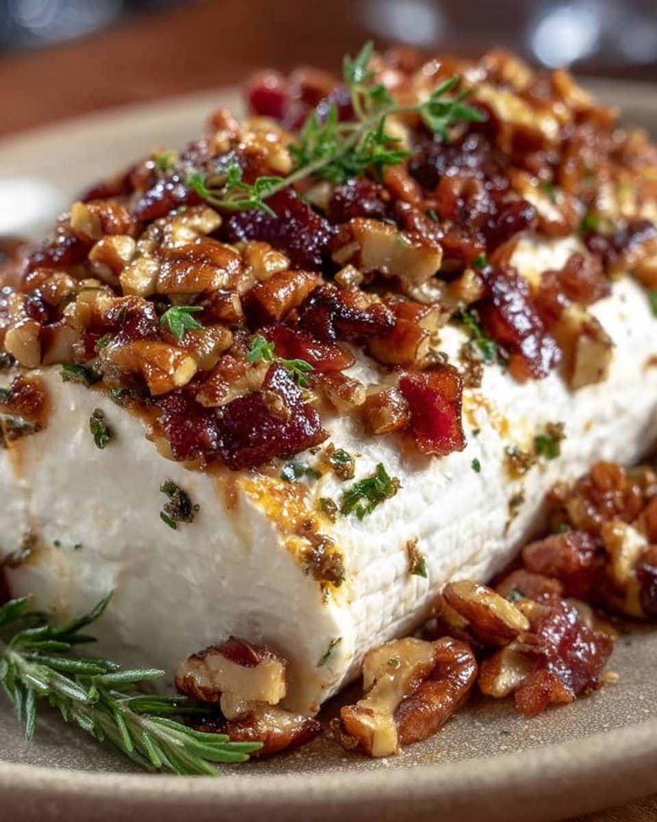 Million Dollar Bacon Goat Cheese Appetizer Log