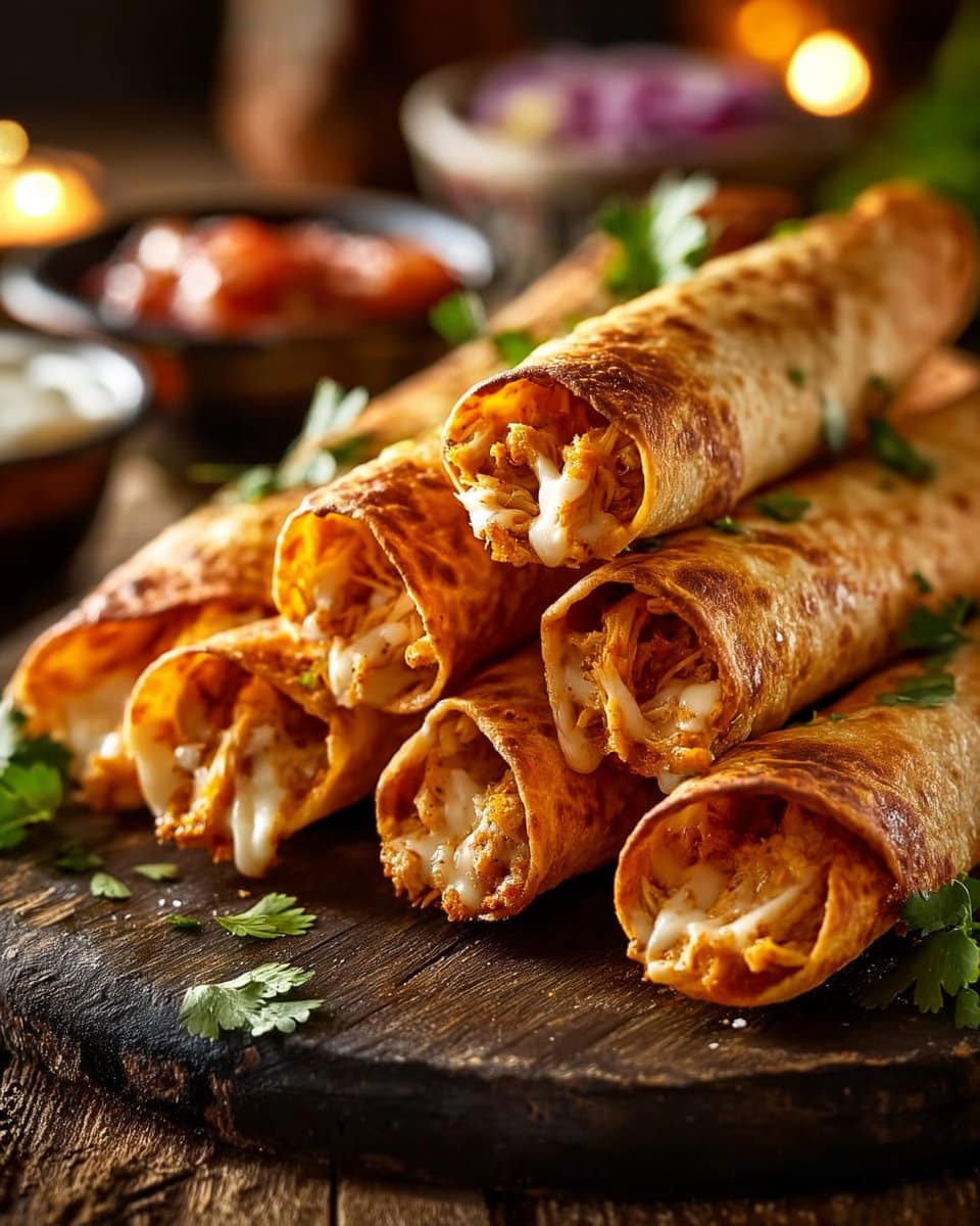 Crispy Chicken Taquitos