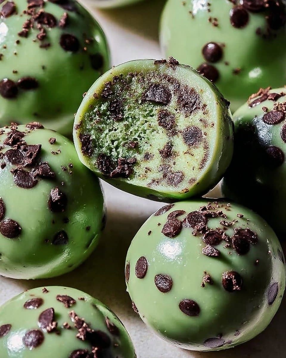 Mint Chocolate Chip Protein Balls