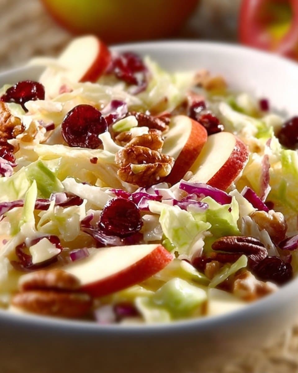 Crisp Apple Cranberry Coleslaw