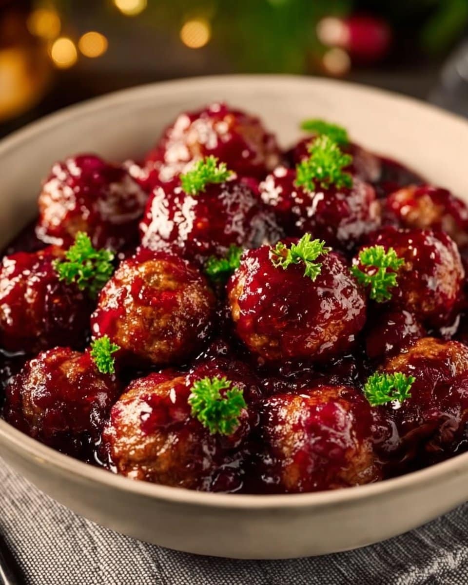 Christmas Cranberry Meatballs
