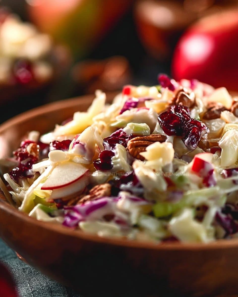 Crisp Apple Cranberry Coleslaw
