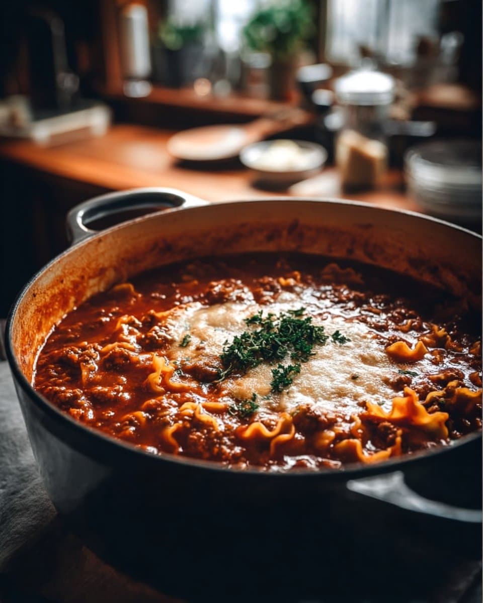 BEST EVER One-Pot Lasagna Soup Recipe!
