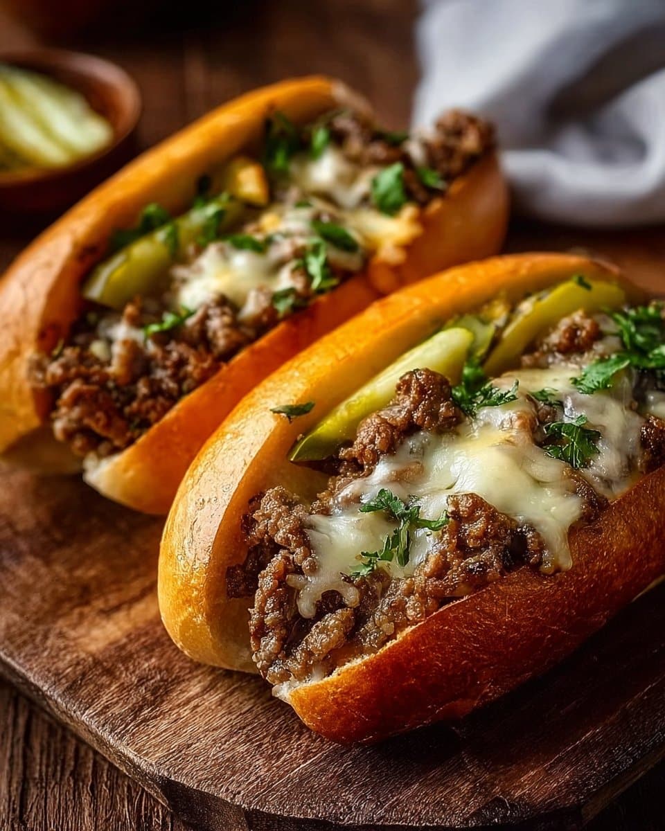 Ground Beef Philly Cheesesteaks