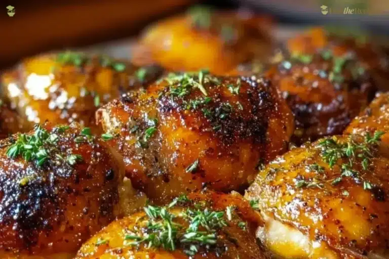 Juicy baked chicken thighs seasoned to perfection for a tasty meal