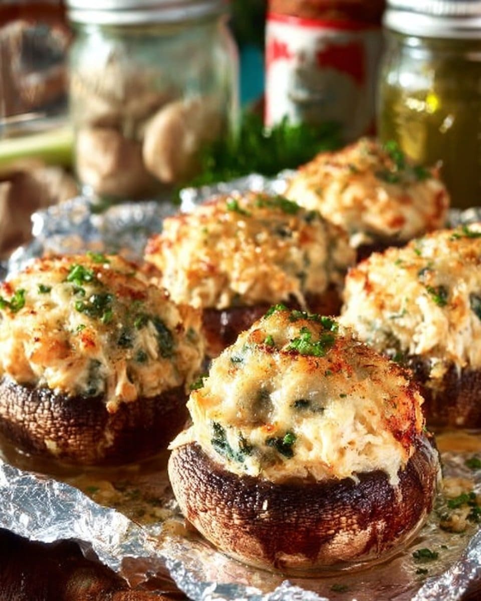 Crab Stuffed Mushrooms