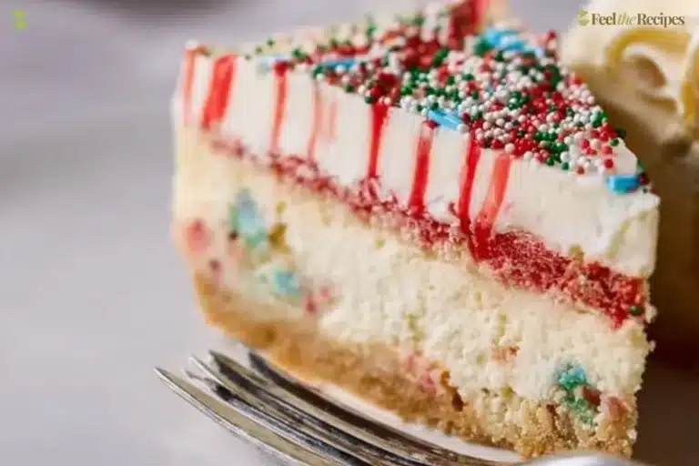 Little Debbie Christmas Tree Cheesecake decorated for the holiday season