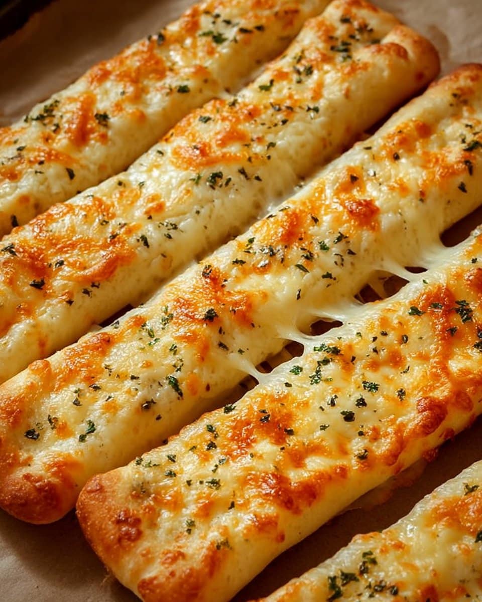 Homemade Cheesy Breadsticks