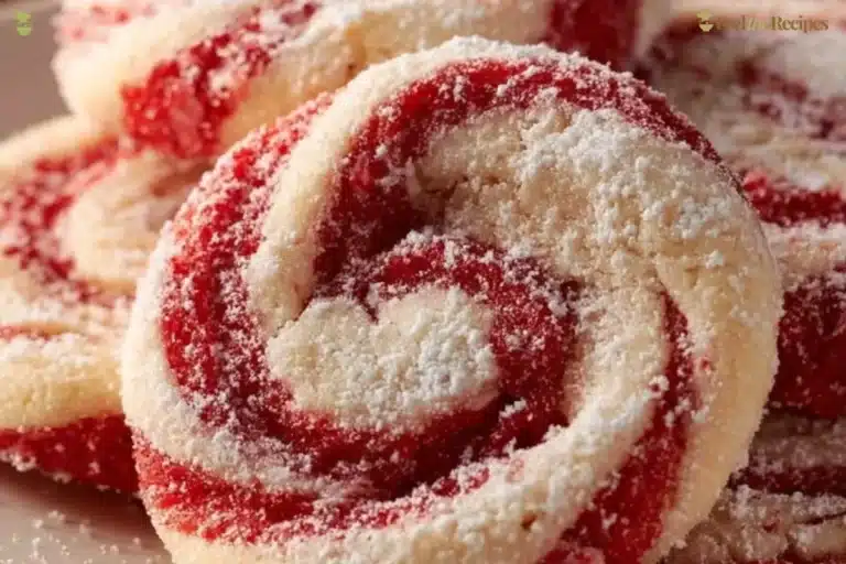 Delicious peppermint swirl cookies decorated for the holidays