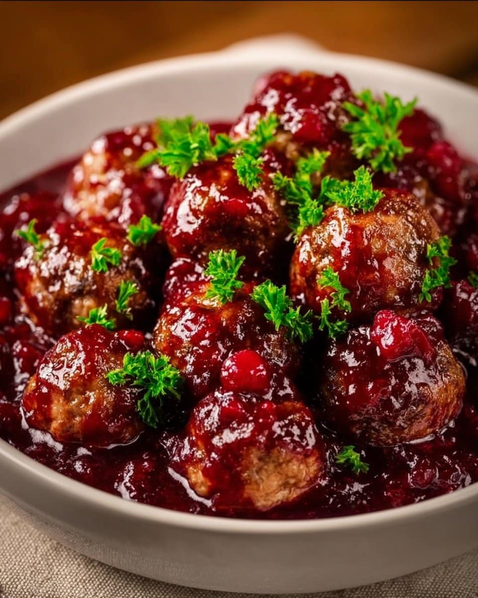 Christmas Cranberry Meatballs