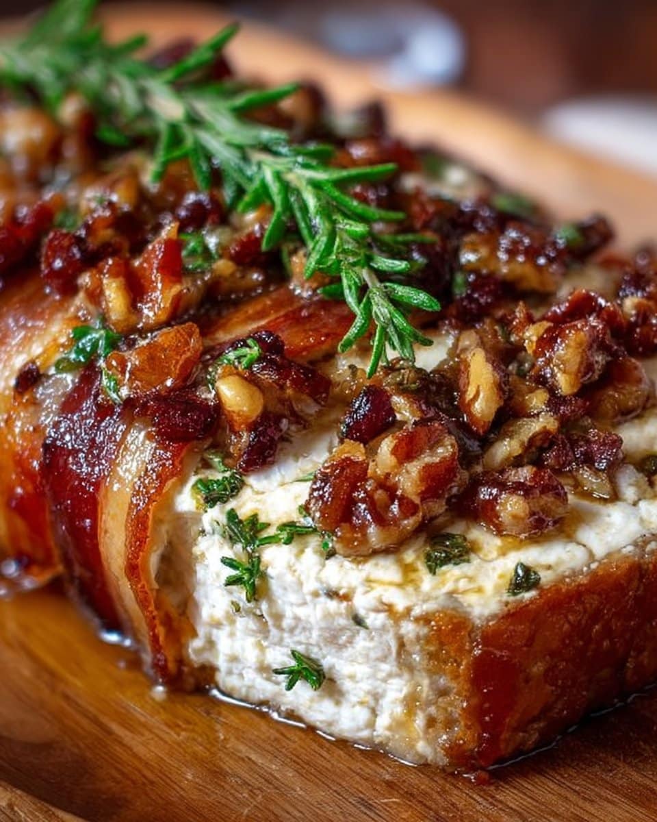 Million Dollar Bacon Goat Cheese Appetizer Log
