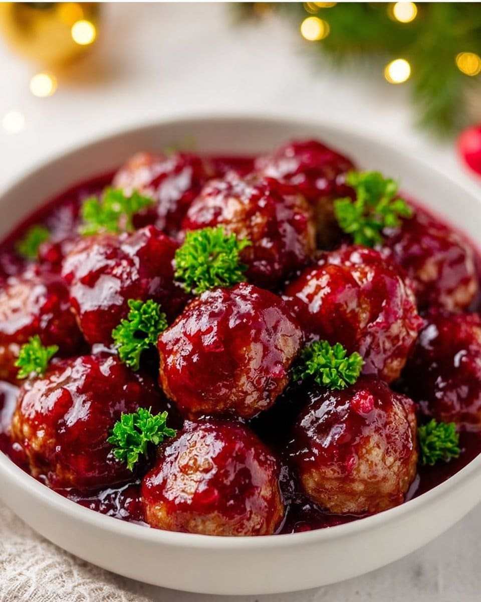 Christmas Cranberry Meatballs