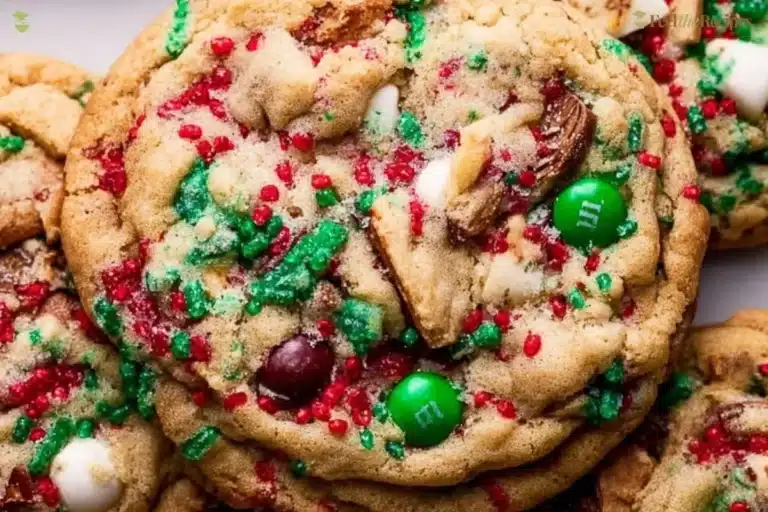 Sweet and salty Christmas cookies decorated for the holiday season