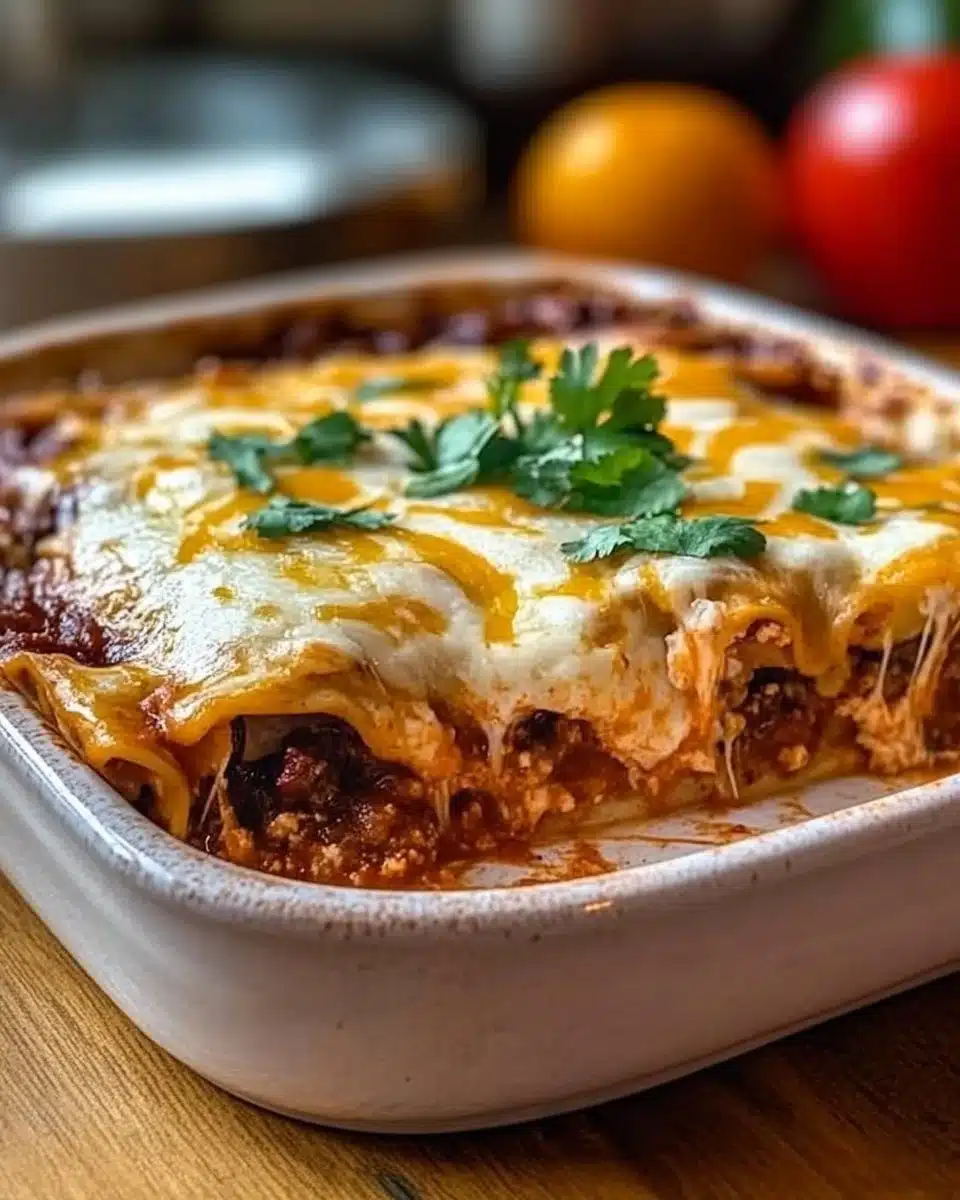 Beef Enchilada Casserole