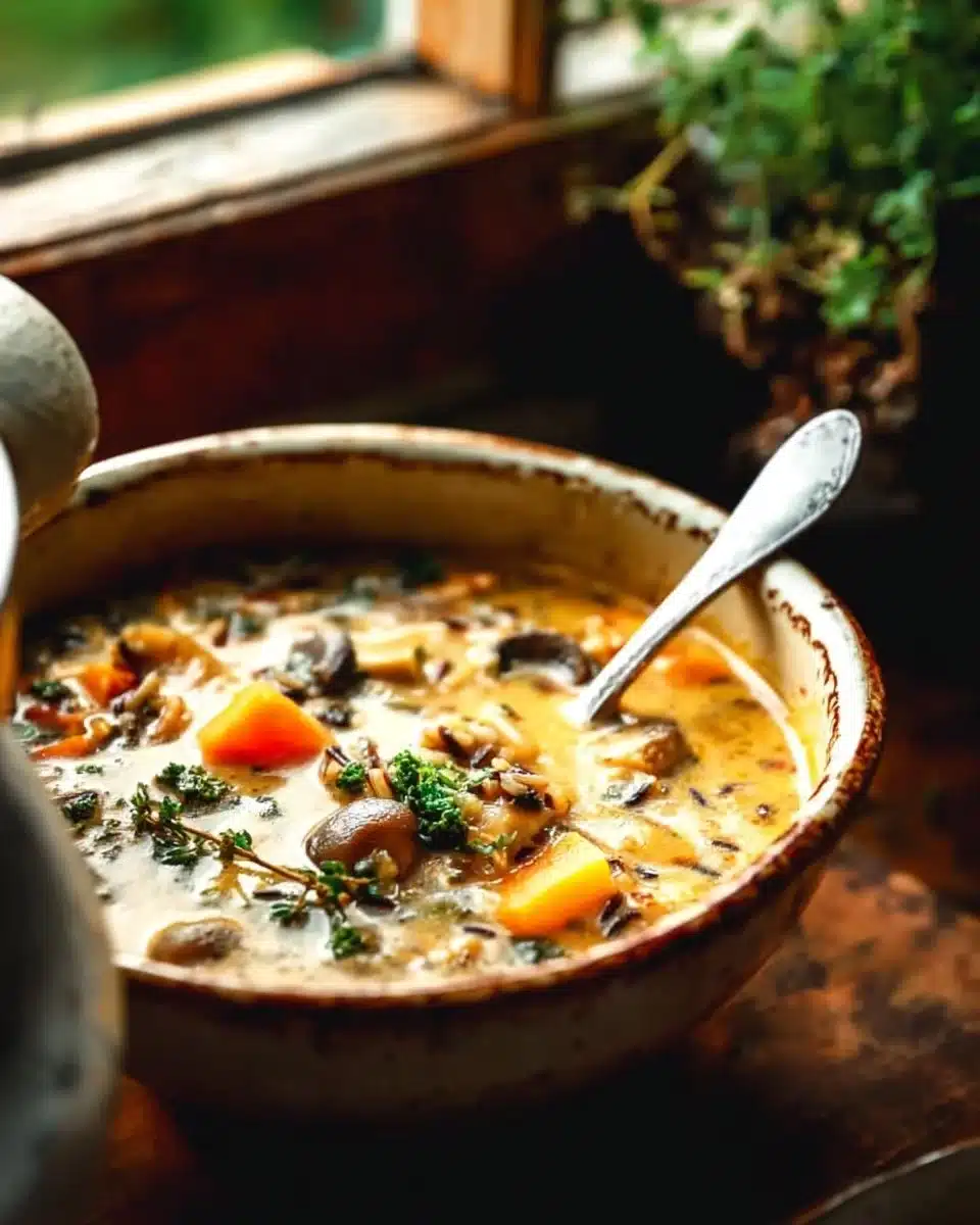 Cozy Autumn Wild Rice Soup